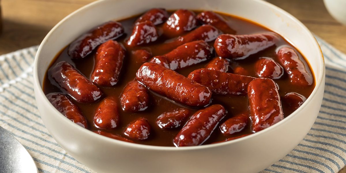 Slow cooker cocktail sausages